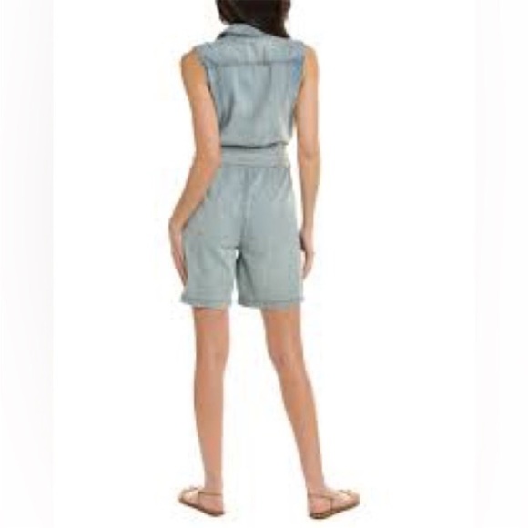 Faherty Utility Denim Romper - Picture 2 of 14